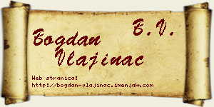 Bogdan Vlajinac vizit kartica